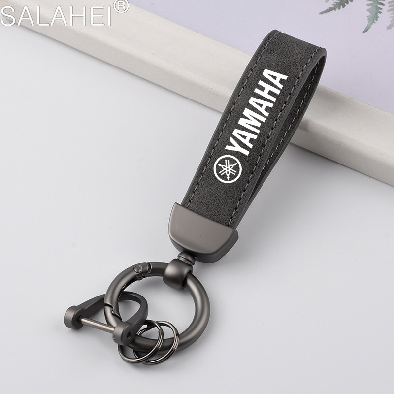 Suede Car Keychain Ring Vintage Leather Zinc Alloy Car Key Chain For ...