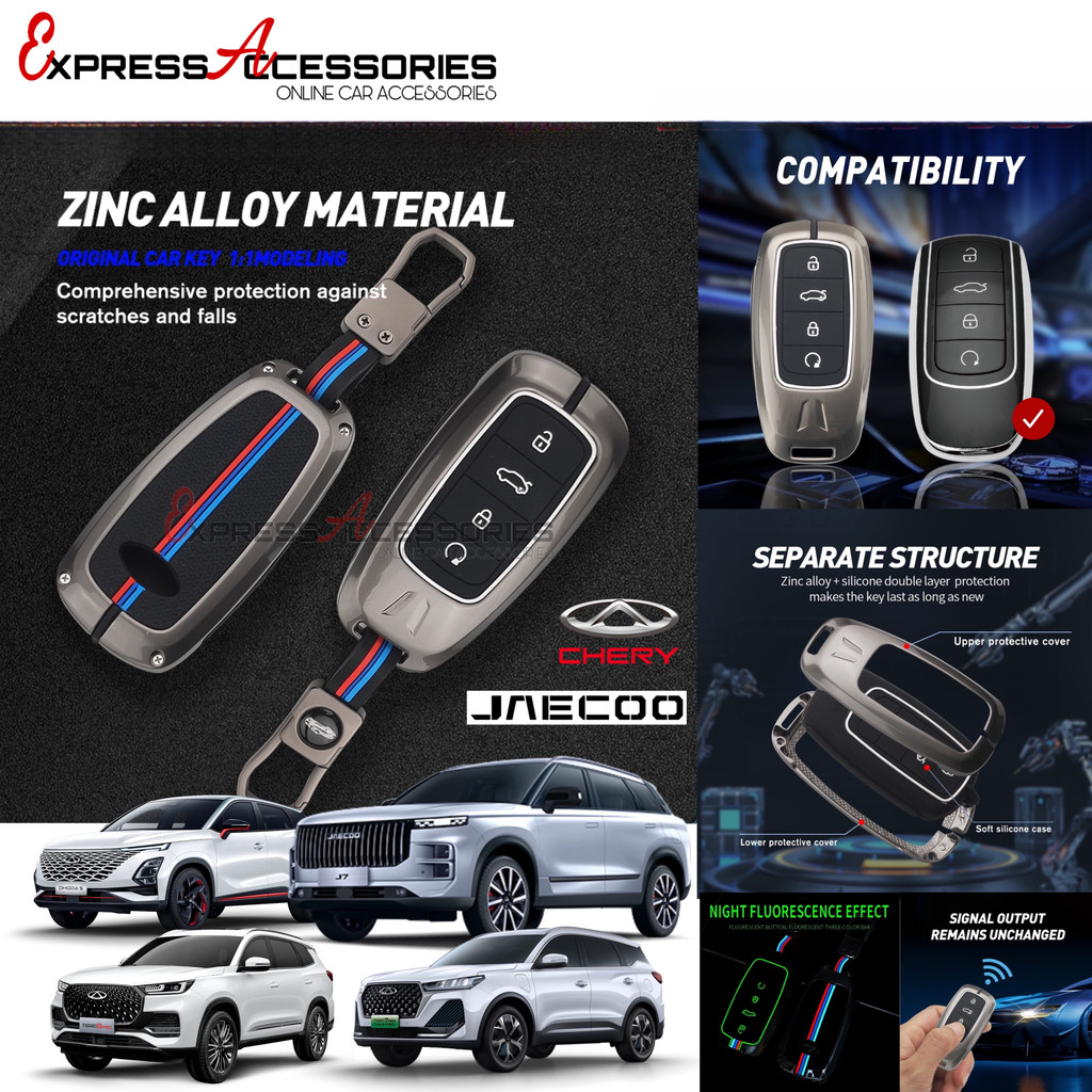 JAECOO J7 Key Case Chery Omoda 5 Tiggo 8 Pro Alloy Zinc Car Remote ...