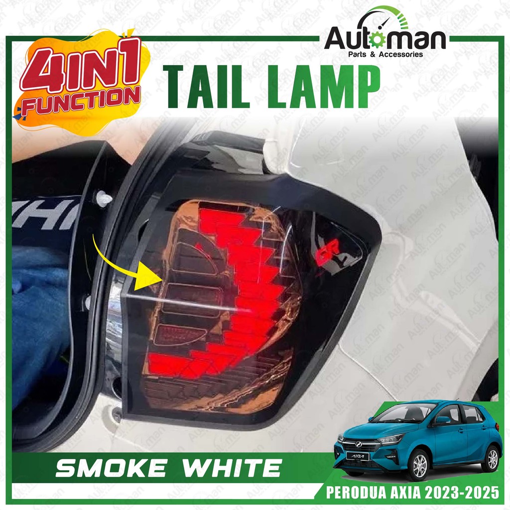 Tail Lamp Taillamp Perodua Axia NEW 2023 - 2025 Albino Black Red ...