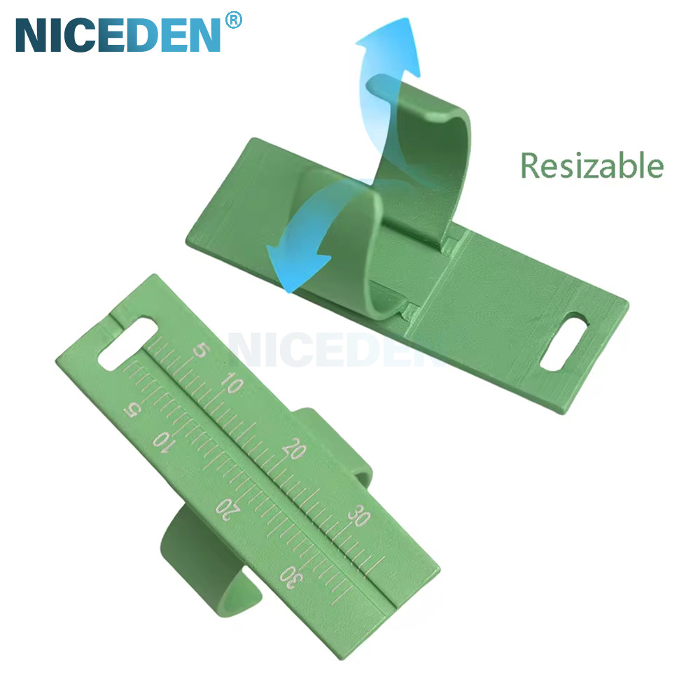 NICEDEN Dental Ruler Aluminum Alloy Instrument Colorful Circular Ruler ...