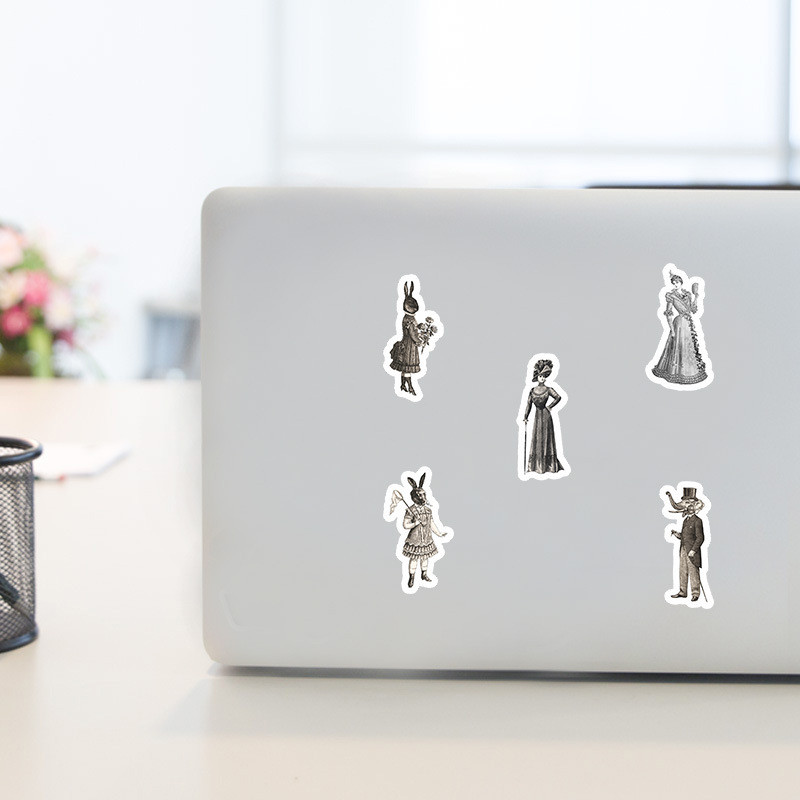 Vintage Stickers Water Bottles Laptop Phone Motorcycle Computer Guitar ...