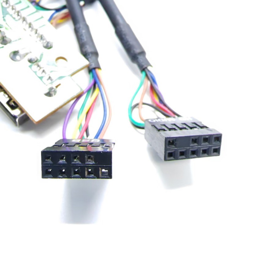 2-Port Dual USB 2.0 9Pin 3.5mm HD Audio Interface Motherboard I/O ...