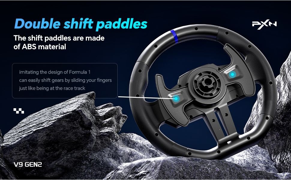 PXN V9 Gen 2 Simulator Racing Wheel Pedal Shifter Set for PC, Xbox ...