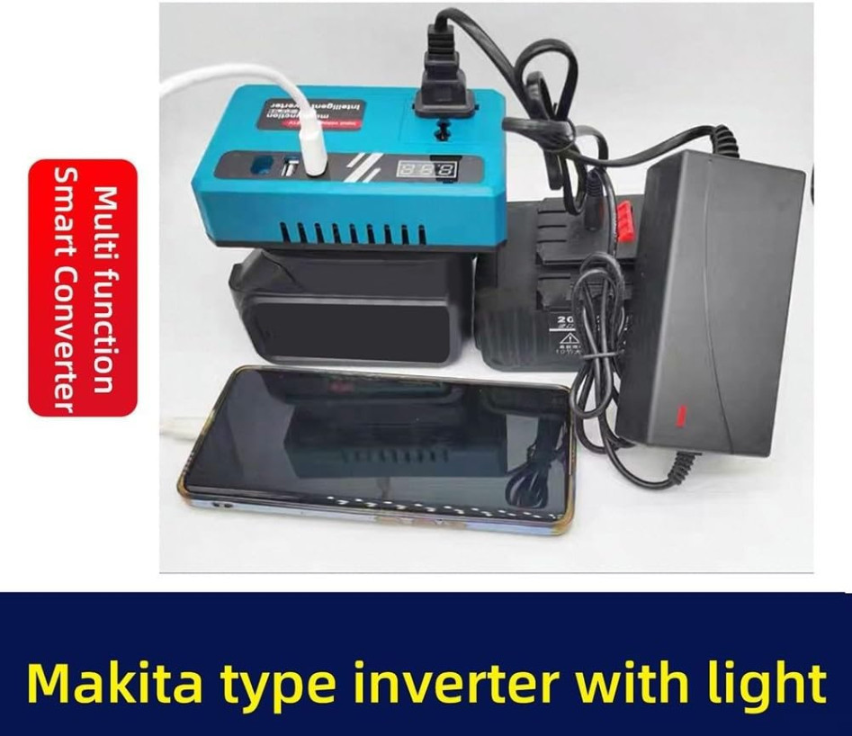 Portable Power Inverters with Led Light for 20V Battery Inverter 20v To ...