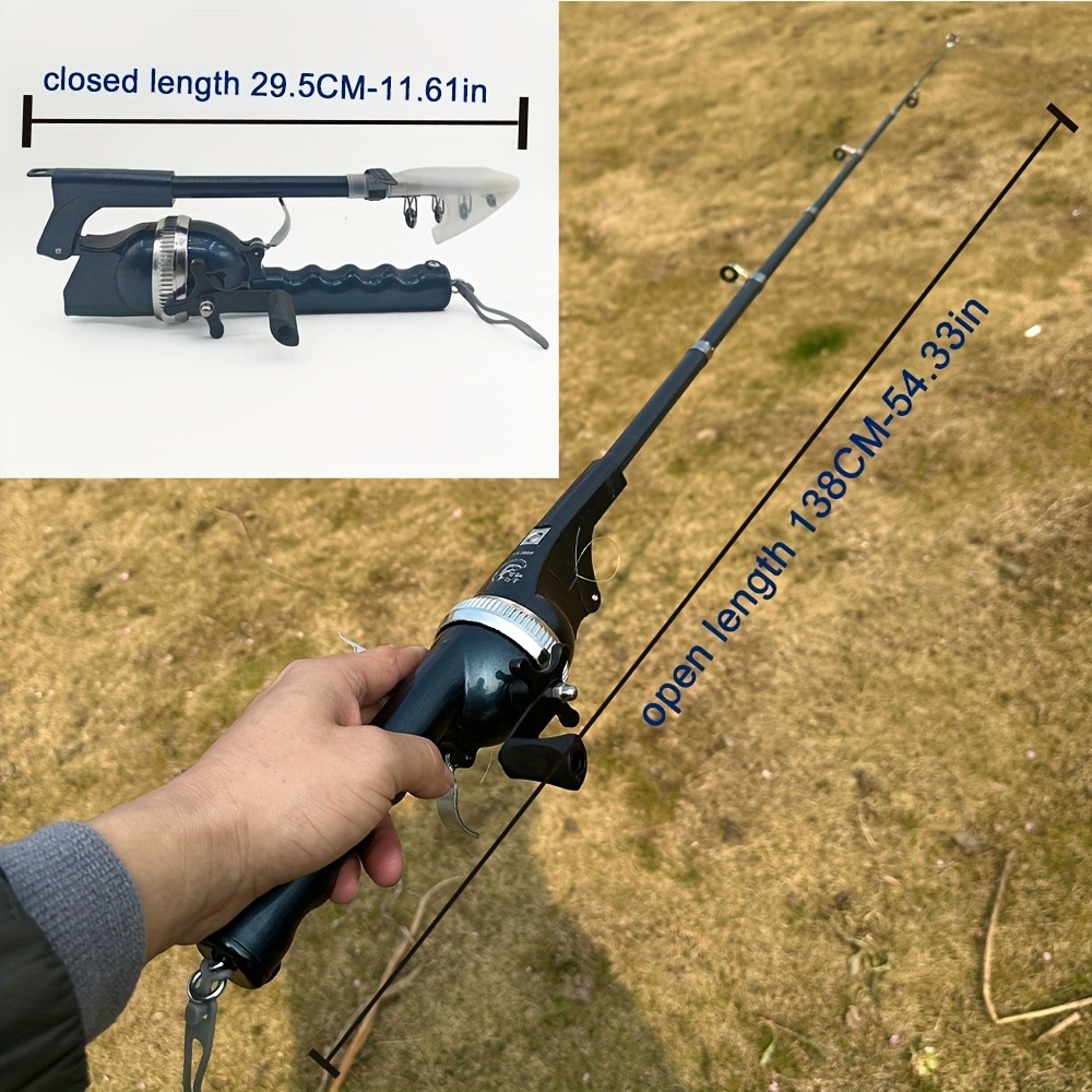 Foldable Sea Rod Set Portable Ultra-Short Section Telescopic Long Throw ...