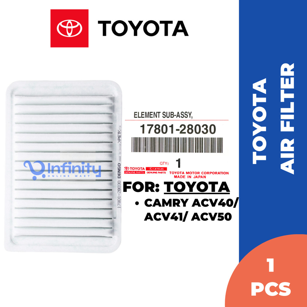 Toyota Air Filter For Toyota Camry Acv40/ Acv41/ Acv50 (17801-28030 ...