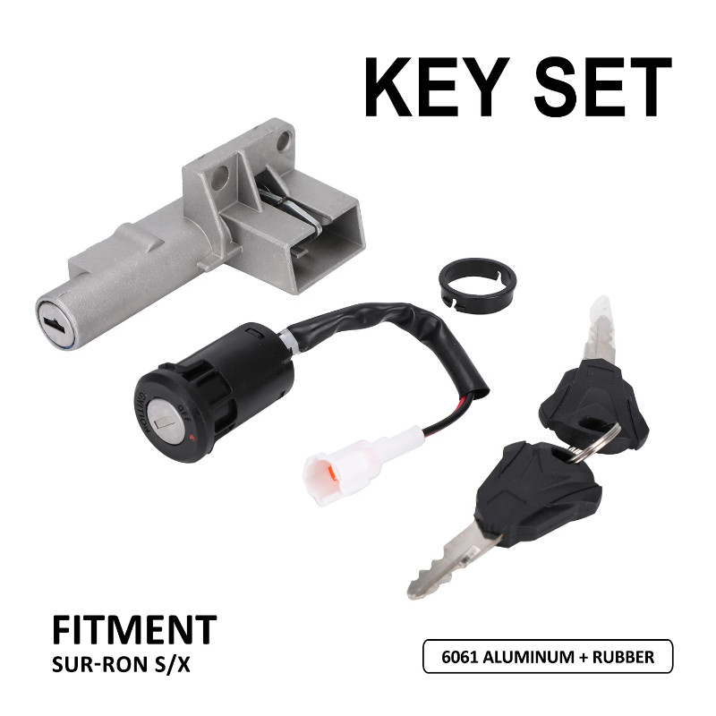 Motorcycle Key Set Lockset Ignition Switch Gas Tank Cap Key Seat For ...