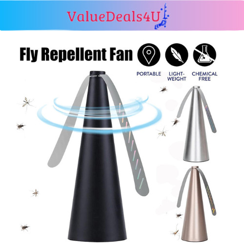 Table Flies Fan Battery Powered Fan Fly Repeller Pengalau Lalat Nyamuk ...
