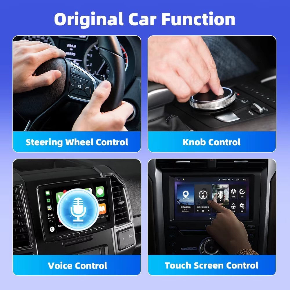 2-in-1 Wireless Adapter: Convert Wired CarPlay & Android Auto to ...