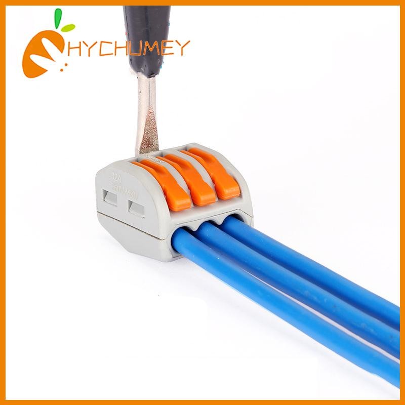 High-performance 3 Way Reusable Spring Lever Terminal Block Electric ...