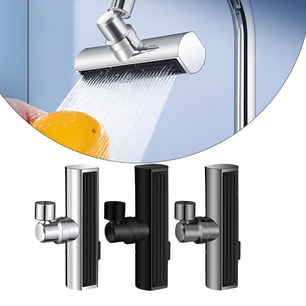 [CM] 3 in 1 Waterfall Faucet Extender Anti-Splash Swivel Universal Pull ...