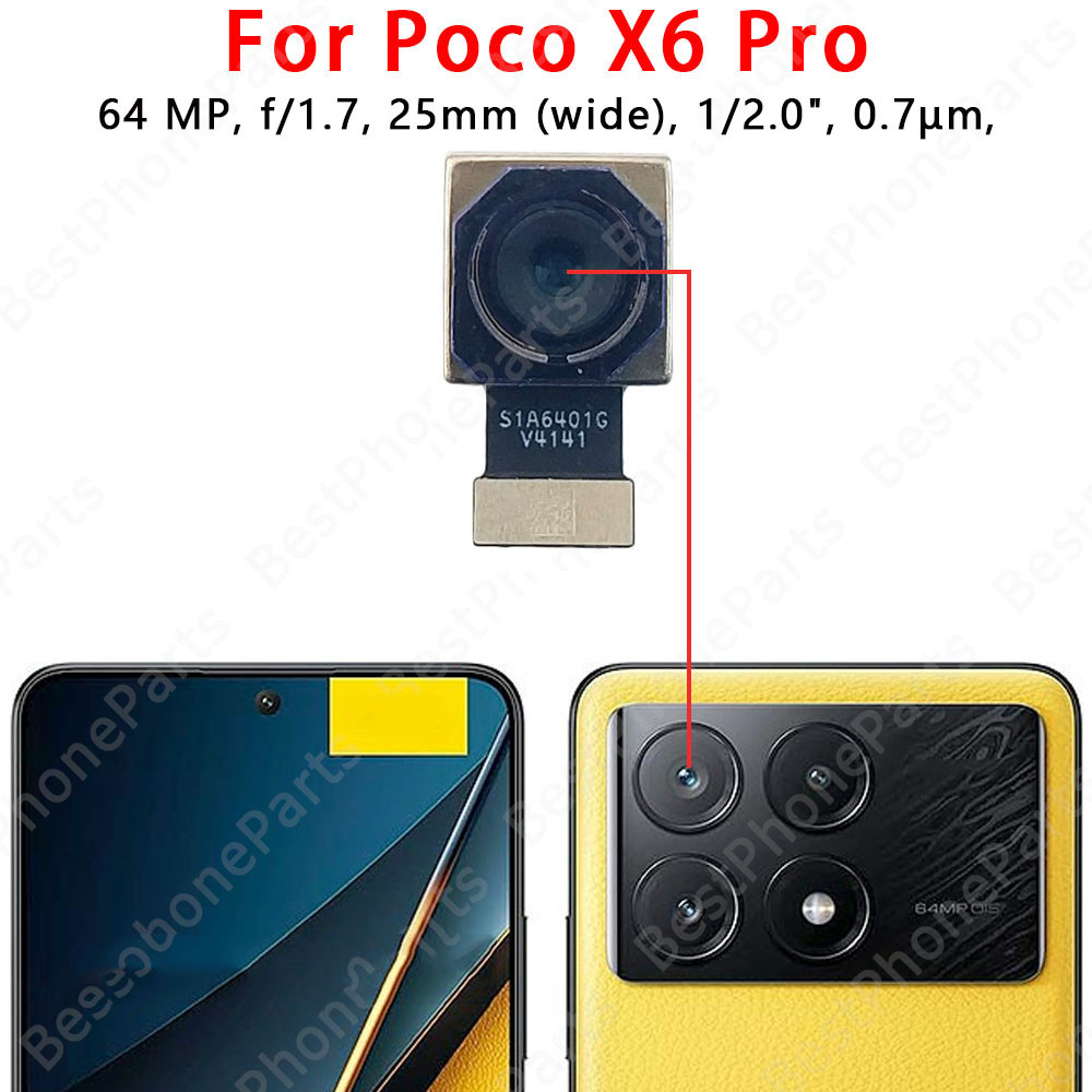 Original Rear Back Camera For Xiaomi Poco X6 Pro 5g PocoX6 PocoX6Pro ...