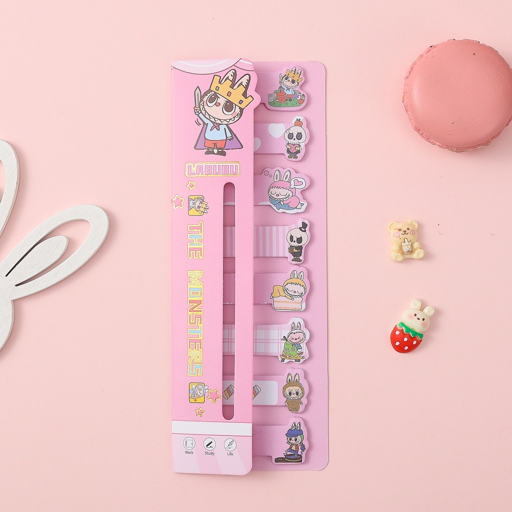 Ossayi Kawaii Labubu Sticky Notes Set 160 Sheets Self-Adhesive Memo ...