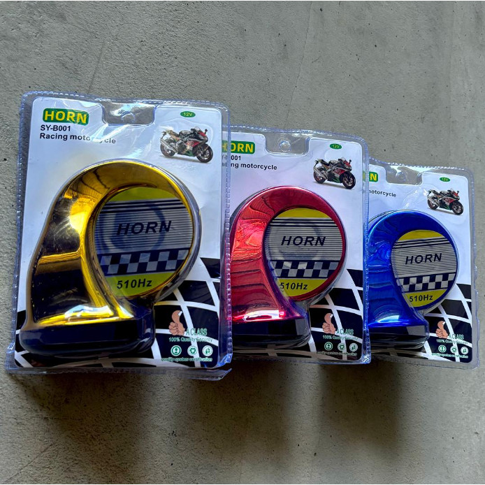 UNIVERSAL MOTOR Racing 12V BLACK Air Bm Horn Snail HON SIPUT Set Loud ...