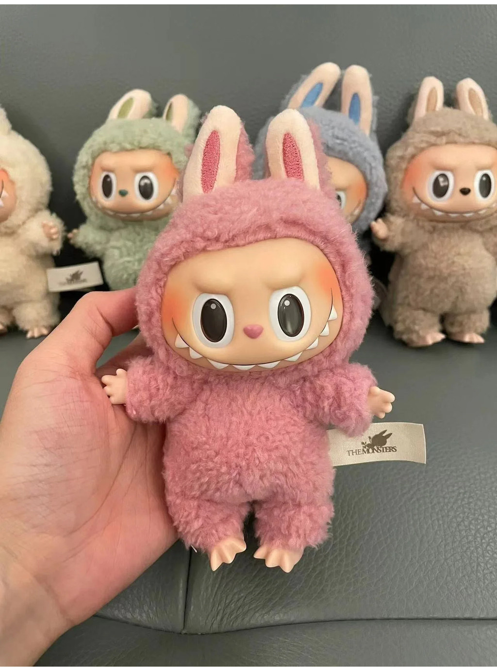 Labubu Keychain Matching Exciting Macaron Series Blind Box Plush Labubu ...