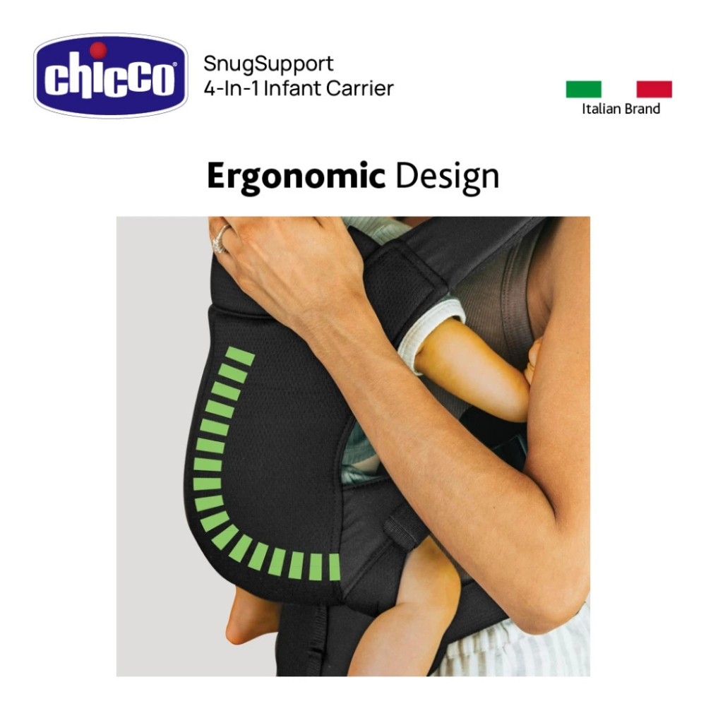 Chicco Snug Support Baby Carrier | Ergonomic Design up to 15kg | BABY ...