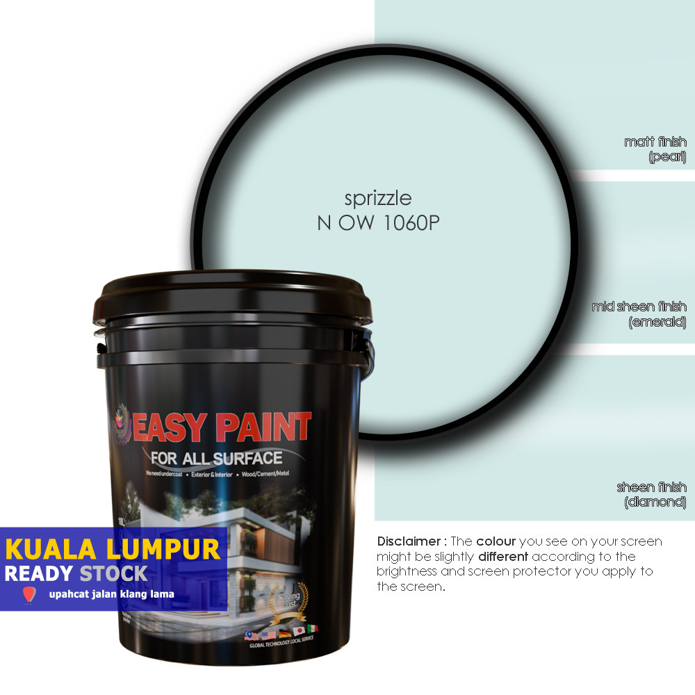 1 Liter and 5 Liter - SPRIZZLE N OW 1060P, Easy Paint All Surface for ...
