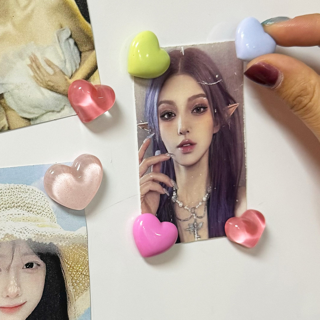 Multicolored Heart-shaped Fridge Magnetic Stickers - Amorous Love ...