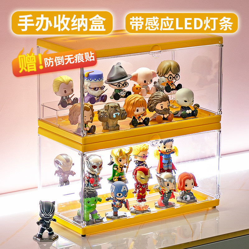 Blind Box Figure Transparent Storage Box Toy Model Display Stand ...