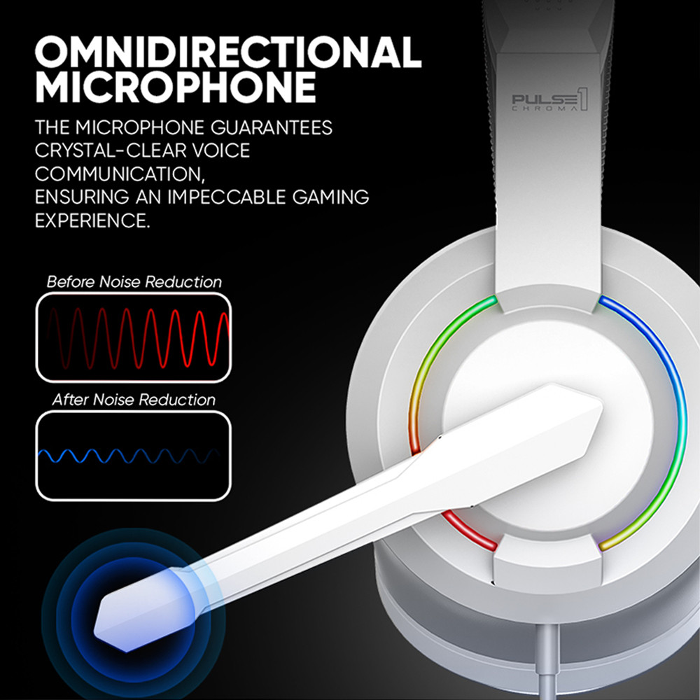 Armaggeddon Pulse 1 Chroma Gaming Stereo Wired Headphone with Mic ...