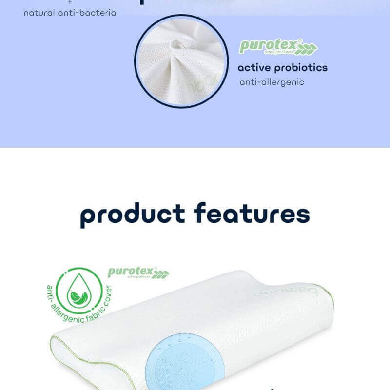 Comfy Baby Purotex Memory Foam / Cooling Gel Junior Pillow ( 3 - 7 ...
