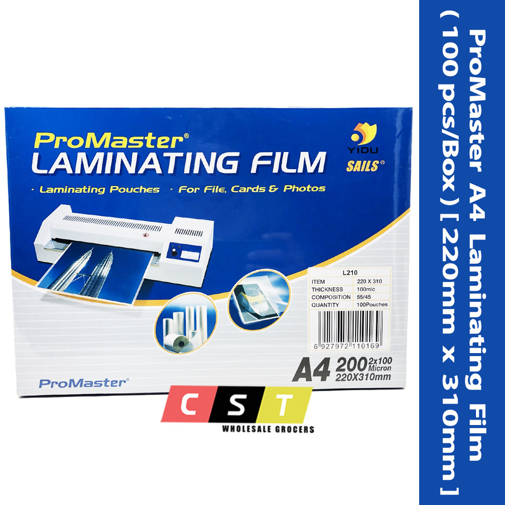 ProMaster A4 Laminating Film (100 pcs/Box) | Shopee Malaysia