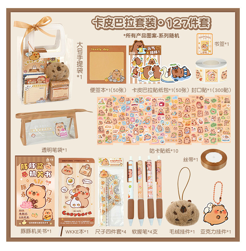 Capybara Stationery set Graduation gift Students birthday gift Handmade ...