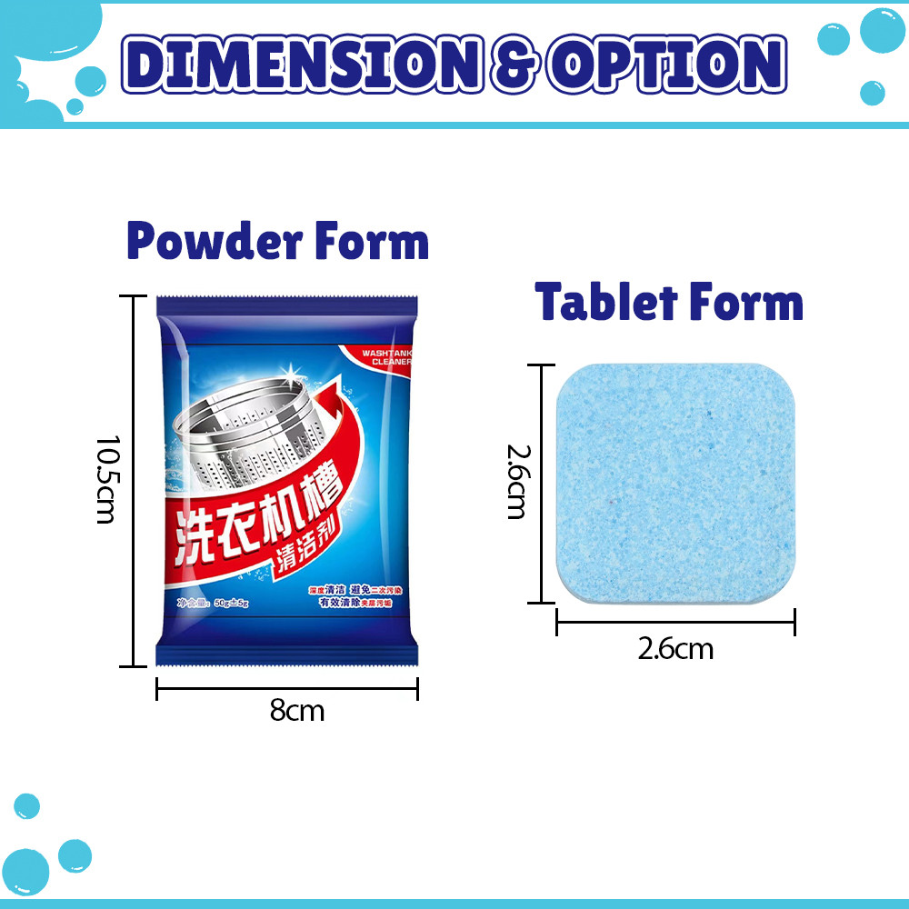 [Tablet/Powder] Encora Washing Machine Cleaner Pencuci Mesin Basuh ...