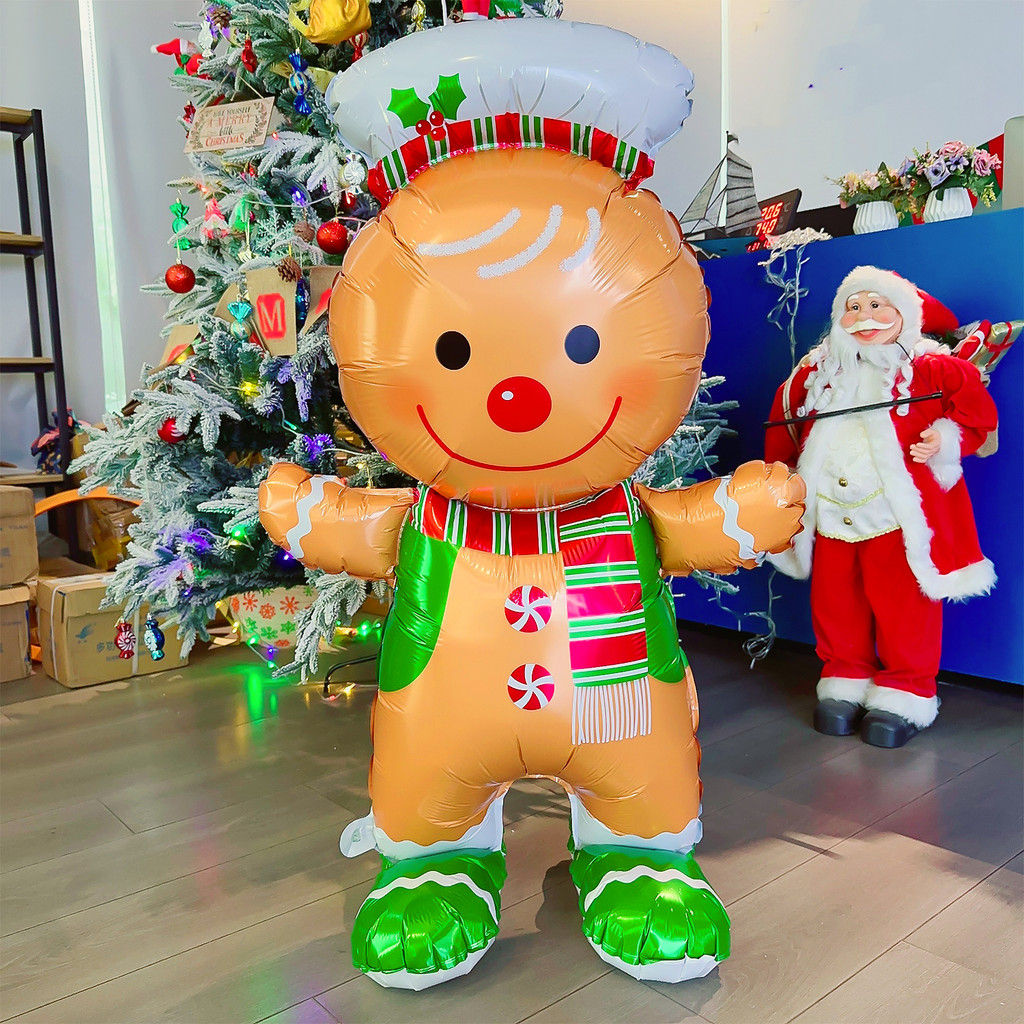 Xmas Snowman Walnut Soldier Modeling Inflatable Balloon - Standing ...