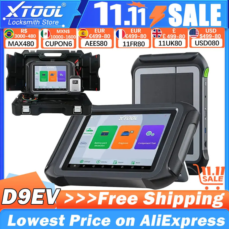 2024 XTOOL D9EV EV Diagnostic Scanner For Tesla For BYD Energy Electric ...