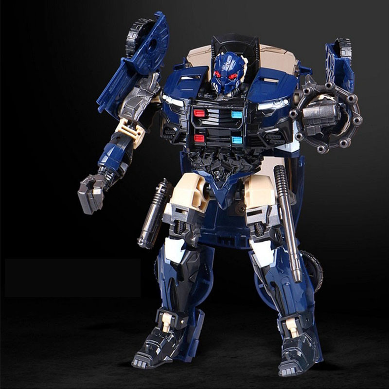 Transformers Toys Figure Rollbar Ford Mustang Police Car Transformable ...