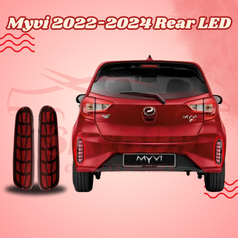 New Perodua Myvi GEN3 G3 2022-2025 Facelift LED Dragon Scale Rear ...