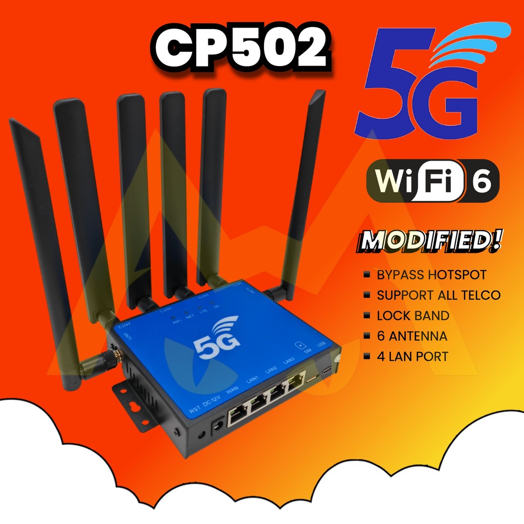 5G NR CPE CP502 WiFi6 X55 Unlimited Hotspot High