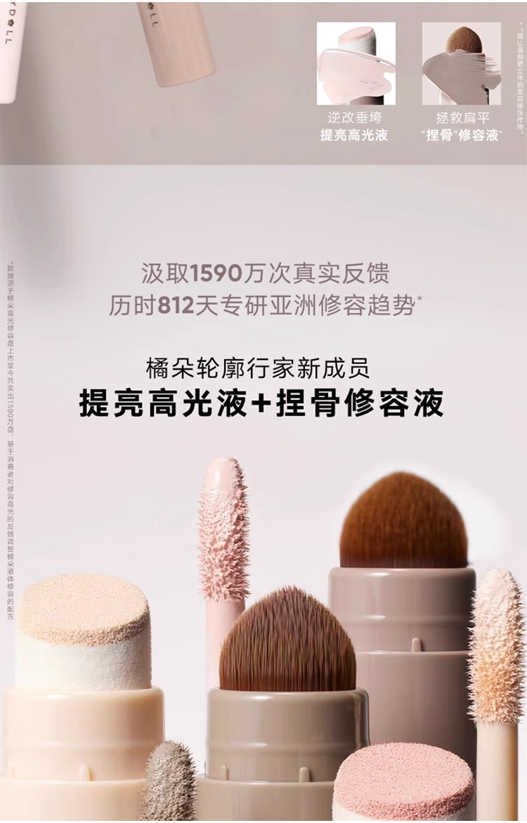 Judydoll Light Contouring Liquid Double Head Brightening Face Nose