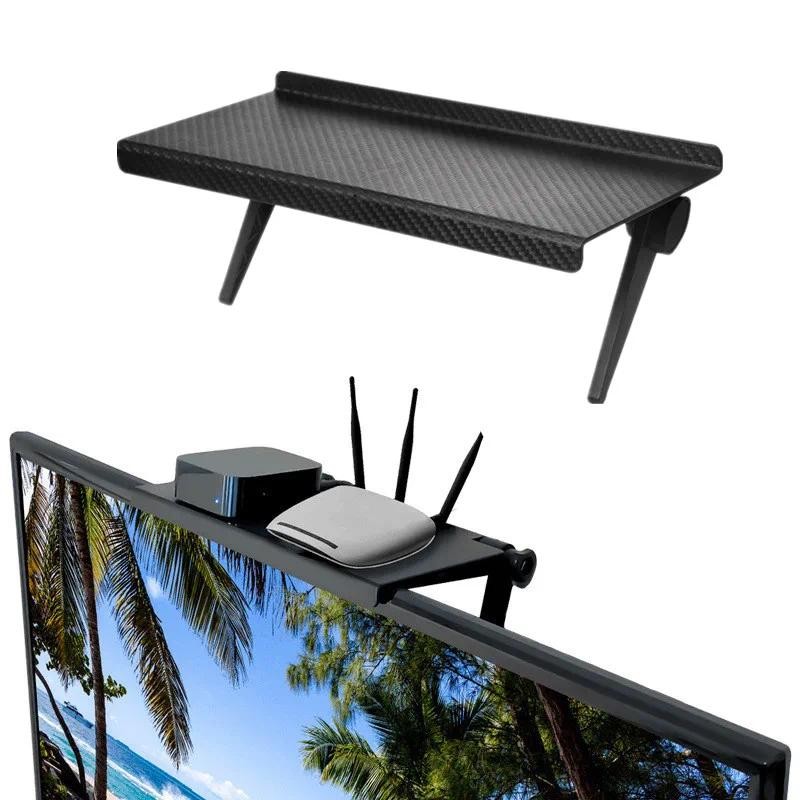2pcs Computer and TV Screen Storage Rack Wireless Router Set-top Box ...