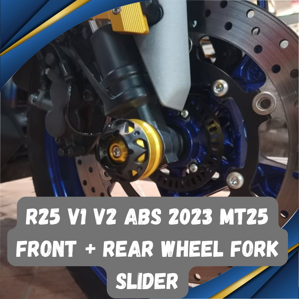 Yamaha R25 V1 V2 ABS 2023 MT25 Front + Rear Wheel Fork Slider Star ...