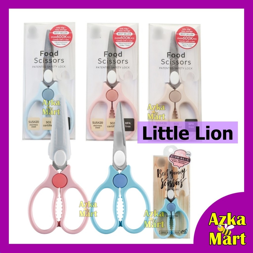 Taiwan Little Lion Baby Food Scissors Stainless Steel | Shopee Malaysia