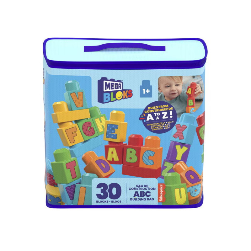 Mega Bloks ABC Education Alphabet Toddler Blocks Building Toys 30 ...