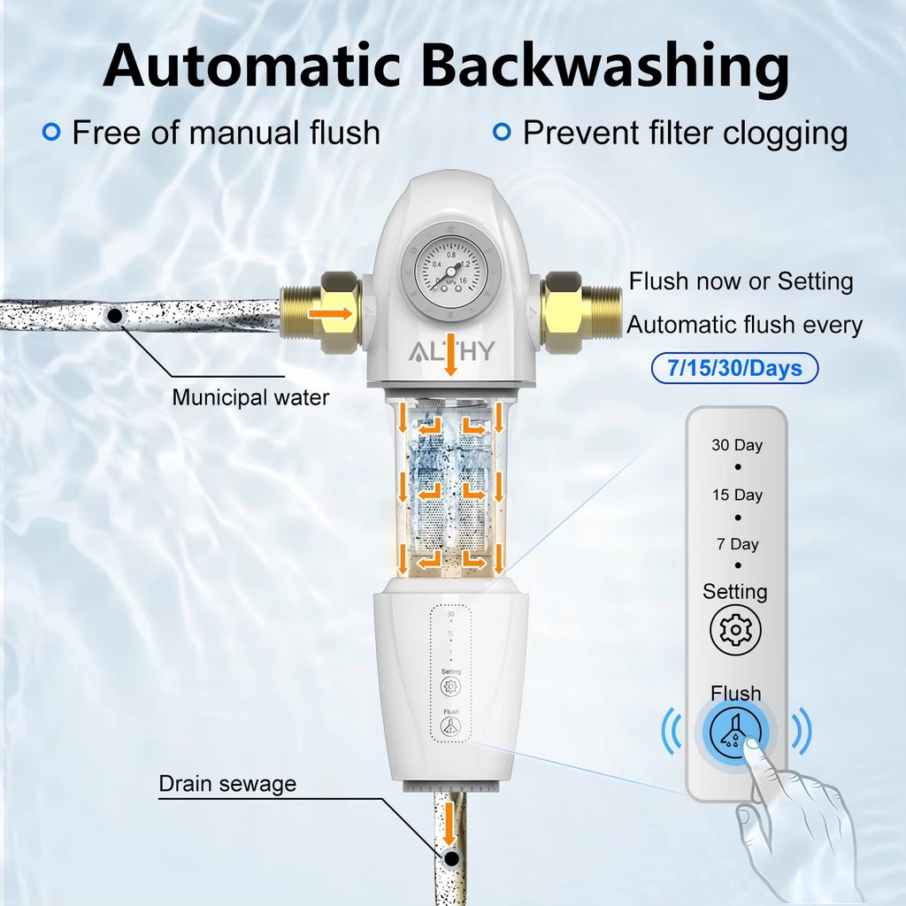 ALTHY AL-PRE-AUTO2 Flushing Backwash Prefilter Spin Down Sediment Water ...