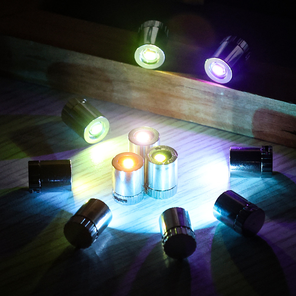 10 Pcs Creative LED Glowing Small Colored Light - Button Cell Powered ...