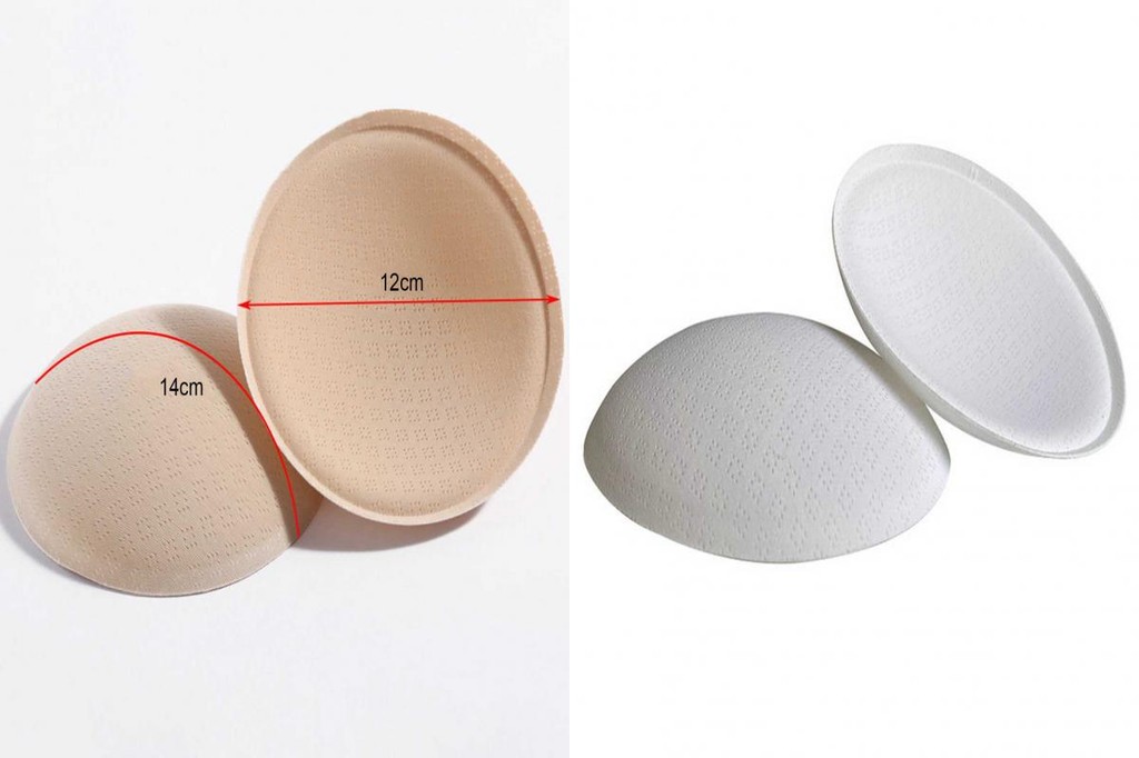 Solid Color Bra Pads - Latex Feel Enhancers for Swimsuits & Yoga ...
