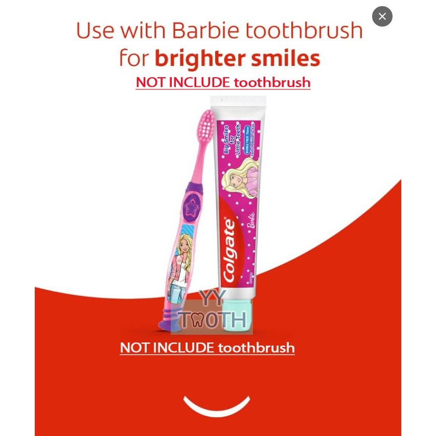 D14H Girl kid toothpaste 40g barbie toothpastes girls (exp 10/26) ubat ...