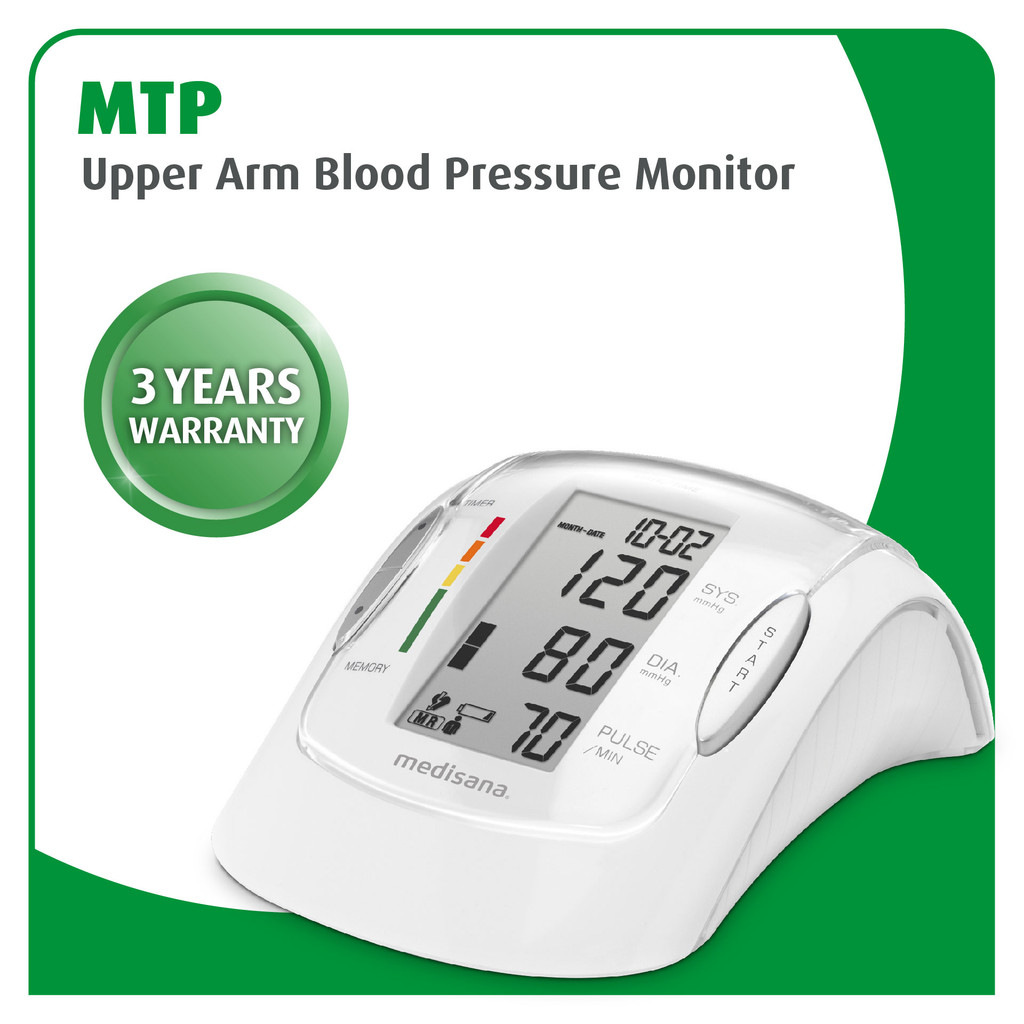 Medisana MTP Upper Arm Blood Pressure Monitor | Accurate & Easy-to-Use ...
