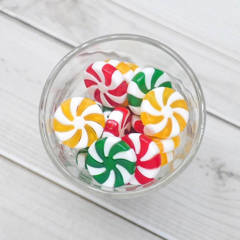 5/10pcs New Year Acrylic Candy DIY Xmas Tree Hanging Christmas ...