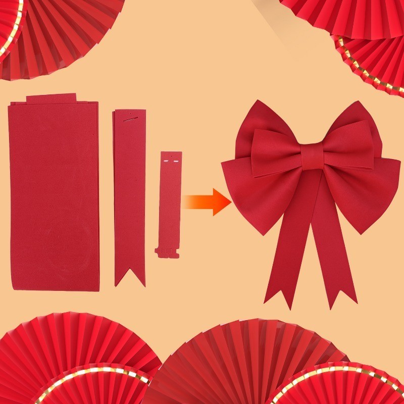 EVA Red Big Bow DIY Christmas Tree Decoration Shop Display Wedding ...