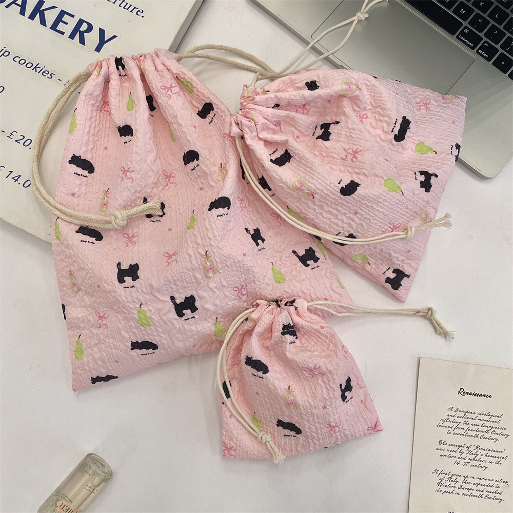 Drawstring Drawstring Bag Cartoon Printing Organizer Bag Travel ...