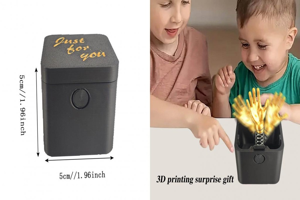 SPRINGGREEN| Teasing Friends Gesture Box Golden Gesture Rock Paper ...