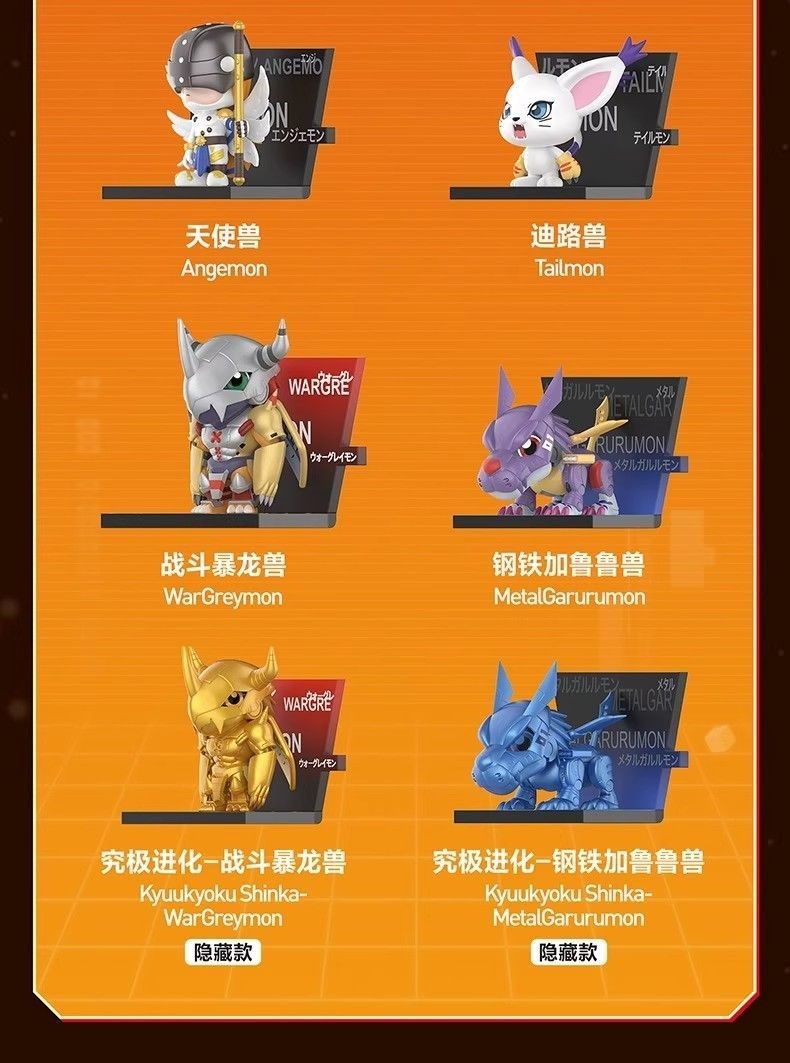 Jual Digimon Adventure Fridge Magnet Series Figure Blind Box POP MART