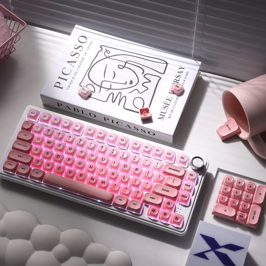 (Keycap Only) Jelly Keycap MOA Profile PBT+PC Material Keycap Semi ...