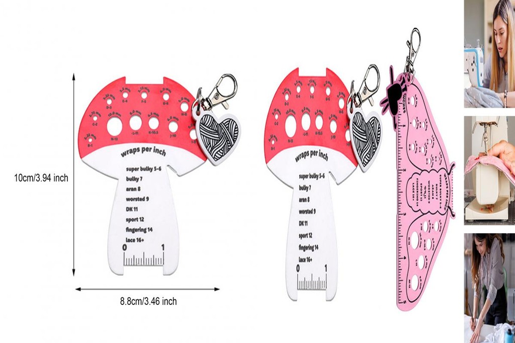 ZNCE_ Sewing Ruler for Knitting Practical Knitting Ruler for Smaller